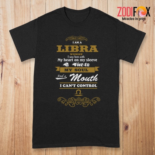 exciting I Am Libra Woman Premium T-Shirts