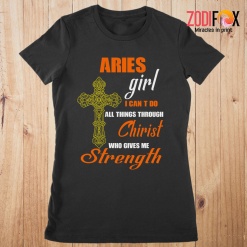 hot Aries Girl I Can Do All Things Aries Premium T-Shirts