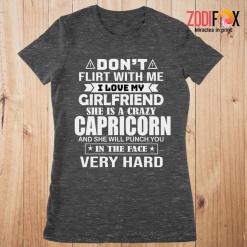 nice She Is A Crazy Capricorn Premium T-Shirts