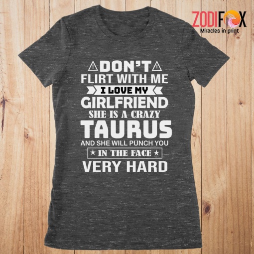 nice She Is A Crazy Taurus Premium T-Shirts