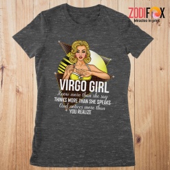 nice Virgo Girl Know More Than She Say Premium T-Shirts