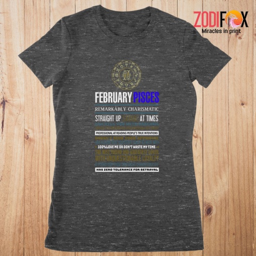 awesome February Pisces Remarkably Premium T-Shirts