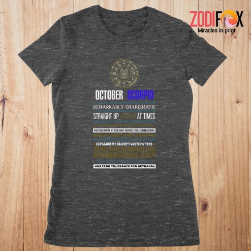 awesome October Scorpio Remarkably Premium T-Shirts
