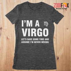 best Let's Save Some Time And Assume Virgo Premium T-Shirts