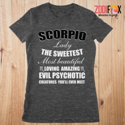 nice Scorpio Lady The Sweetest Premium T-Shirts
