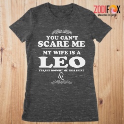 nice My Wife Is A Leo Premium T-Shirts
