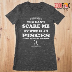 nice My Wife Is A Pisces Premium T-Shirts