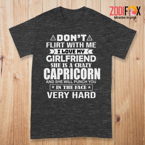wonderful She Is A Crazy Capricorn Premium T-Shirts