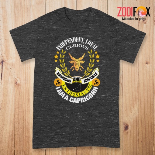 favorite Independent Loyal Curious Capricorn Premium T-Shirts