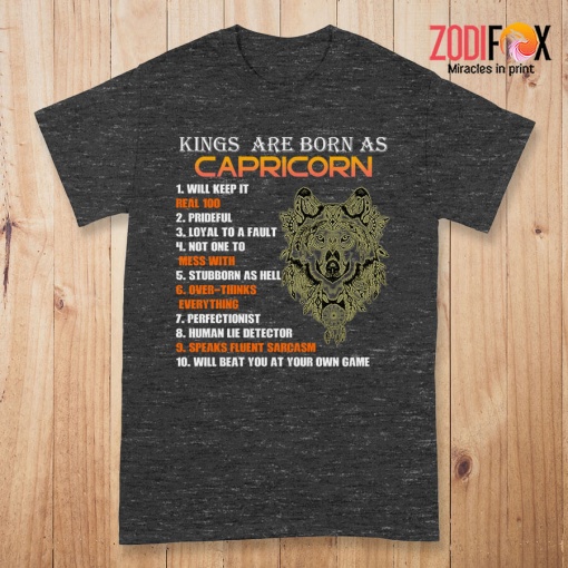 best Kings Are Born As Capricorn Premium T-Shirts