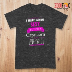 personalised I Hate Being Sexy Capricorn Premium T-Shirts