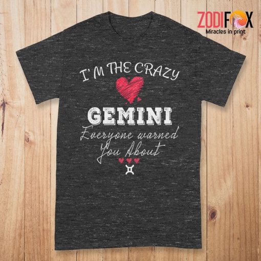 interested I'm The Crazy Gemini Premium T-Shirts