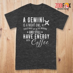 dramatic Gemini Is A Night Owl Premium T-Shirts