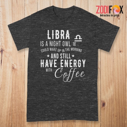 awesome Libra Is A Night Owl Premium T-Shirts