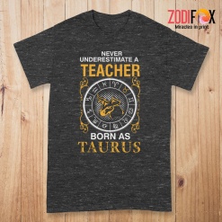 interested A Teacher Born As Taurus Premium T-Shirts - TAURUSPT0304