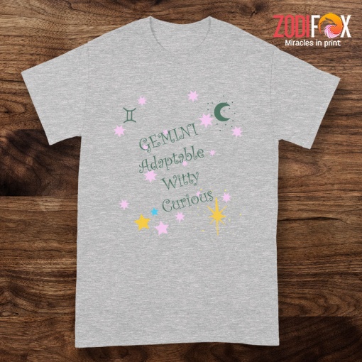 interested Gemini Adaptable Witty Curious Premium T-Shirts
