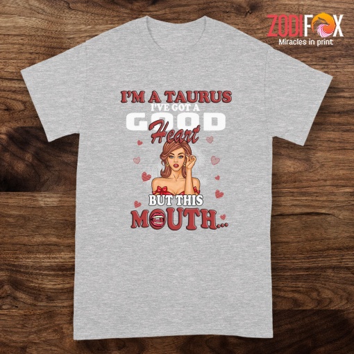 awesome I've Got A Good Heart Taurus Premium T-Shirts