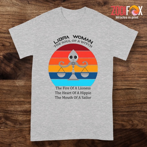 nice The Soul Of A Witch Libra Premium T-Shirts