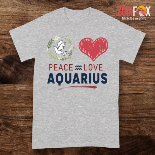 nice Peace Love Aquarius Premium T-Shirts