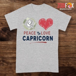 nice Peace Love Capricorn Premium T-Shirts