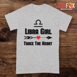 great Libra Girl Twice The Heart Premium T-Shirts - LIBRAPT0303
