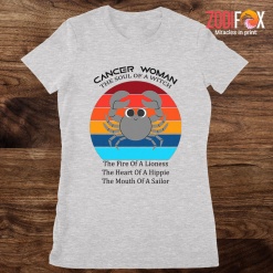 wonderful The Soul Of A Witch Cancer Premium T-Shirts