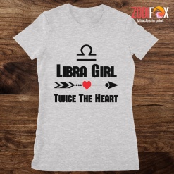wonderful Libra Girl Twice The Heart Premium T-Shirts - LIBRAPT0303