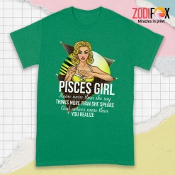 dramatic Pisces Girl Know More Than She Say Premium T-Shirts