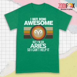 unique I Hate Being Awesome Aries Premium T-Shirts