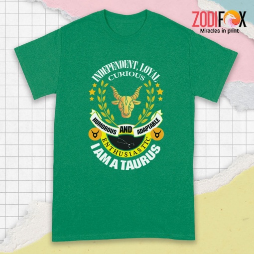 lovely Humorous And Adaptable Taurus Premium T-Shirts