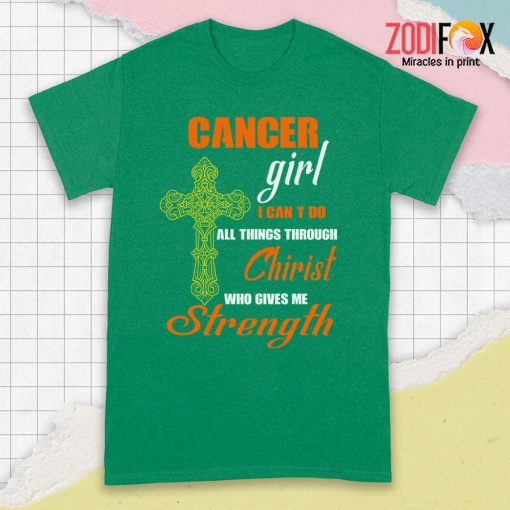 meaningful Cancer Girl I Can Do All Things Premium T-Shirts