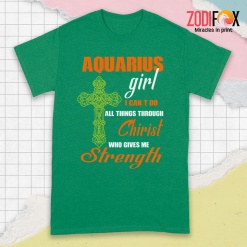 hot Aquarius Girl I Can Do All Things Premium T-Shirts