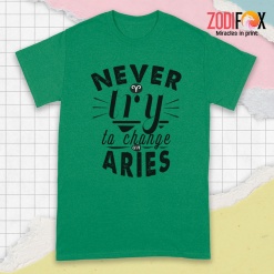 awesome Never Try To Change An Aries Premium T-Shirts
