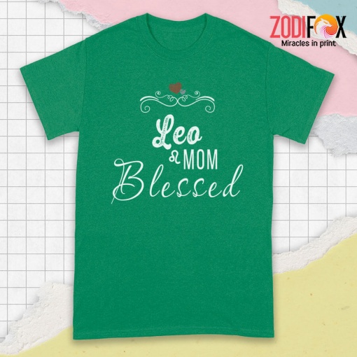 awesome Leo Mom Blessed Premium T-Shirts