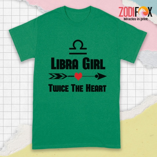 the Best Libra Girl Twice The Heart Premium T-Shirts - LIBRAPT0303