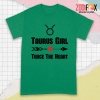 fun Taurus Girl Twice The Heart Premium T-Shirts - TAURUSPT0303