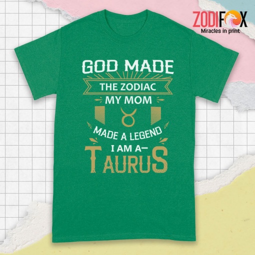 exciting God Made The Zodiac My Mom Taurus Premium T-Shirts