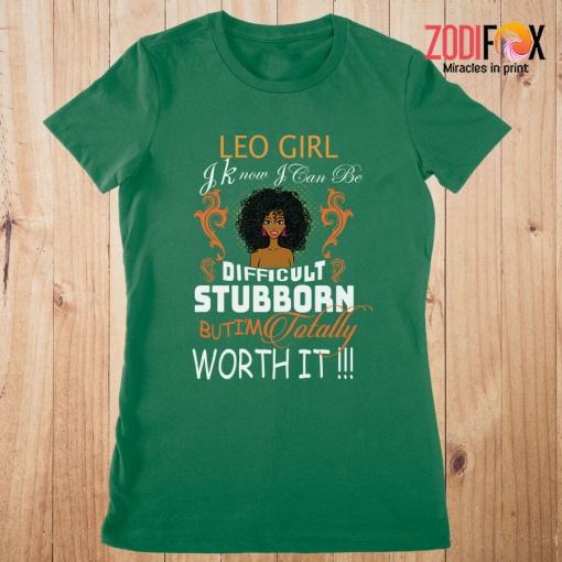 awesome I'm Totally Worth It Leo Premium T-Shirts