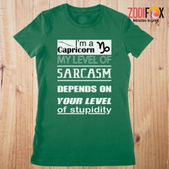 interested My Level Of Sarcasm Capricorn Premium T-Shirts