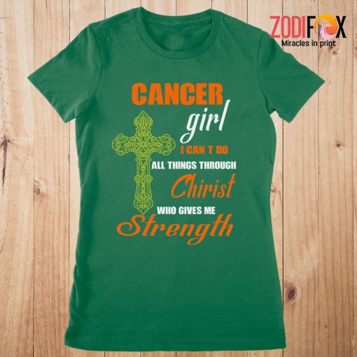 fabulous Cancer Girl I Can Do All Things Premium T-Shirts