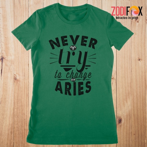 best Never Try To Change An Aries Premium T-Shirts