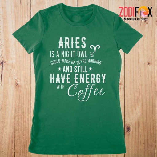 cheap Aries Is A Night Owl Premium T-Shirts
