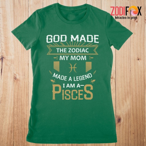 great God Made The Zodiac My Mom Pisces Premium T-Shirts