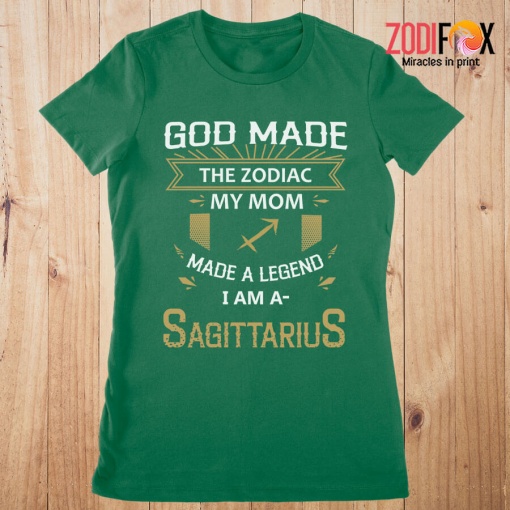 lively God Made The Zodiac My Mom Sagittarius Premium T-Shirts