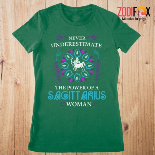 cute The Power Of A Sagittarius Woman Premium T-Shirts