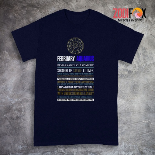 cool February Aquarius Remarkably Premium T-Shirts