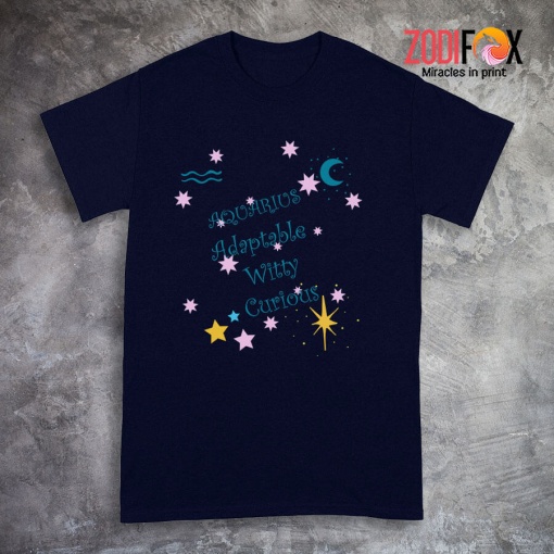 awesome Aquarius Adaptable Witty Curious Premium T-Shirts