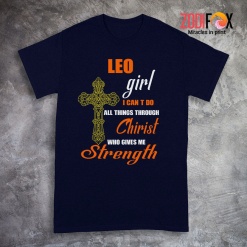 cool Leo Girl I Can Do All Things Premium T-Shirts