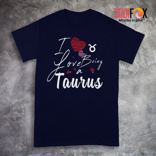 awesome I Love Being A Taurus Premium T-Shirts