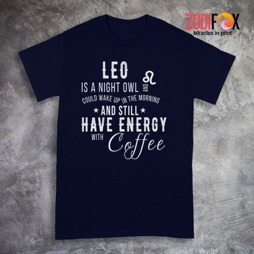 unique Leo Is A Night Owl Premium T-Shirts